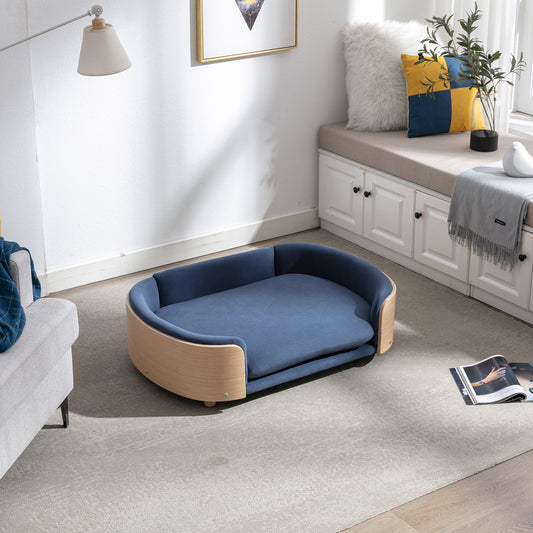 Rokcy Natural Wood Large Bed Sofa 38“