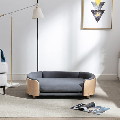 Rokcy Natural Wood Large Bed Sofa 38“