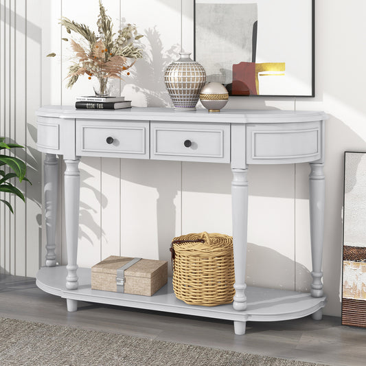 Lizella Console Table 52" Gray