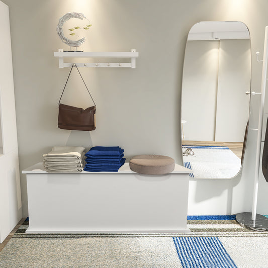 Maurice Storage Bench White 39.37"