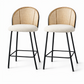 Amilia Bar Stool 2PCs White