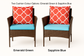 Elio Patio Armchair in Emerald Green and Sapphire Blue Cushion Colour Options | KOSSMAI