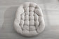 Isla Rocking Chair Removable Beige Tufted Cushion Close-Up | KOSSMAI