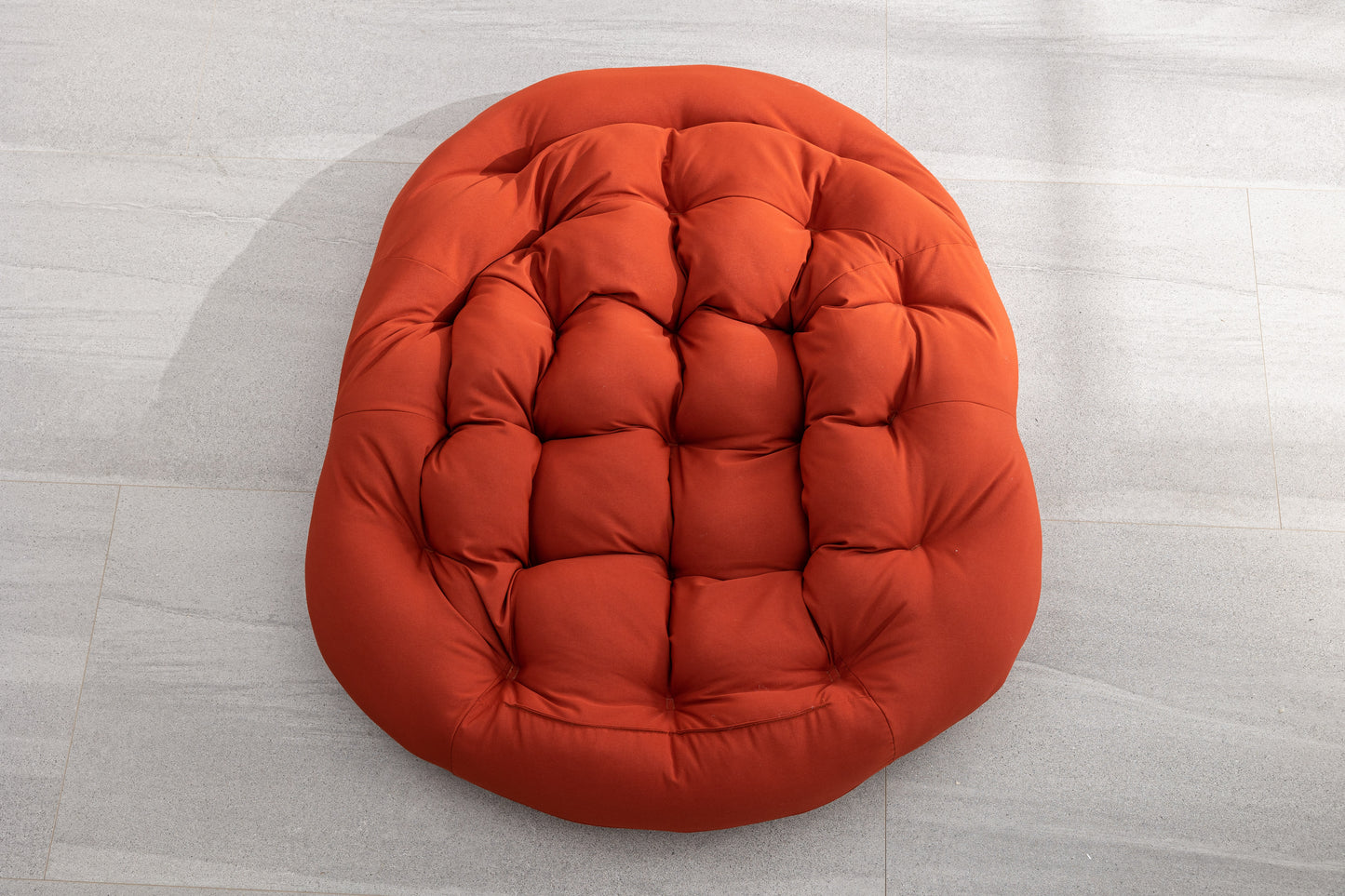 Isla Outdoor PE Rattan Rocking Chair Orange with Cushion Patio Setting | KOSSMAI