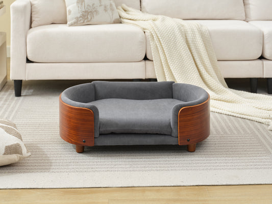 Rokcy Walnut Middle Bed Sofa 30.7"