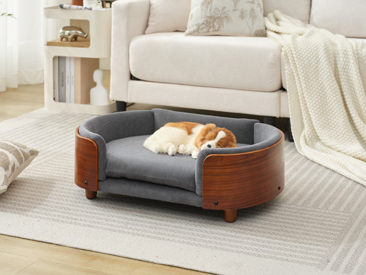 Rokcy Walnut Middle Bed Sofa 30.7"