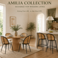 Amilia Bar Stool 2PCs White
